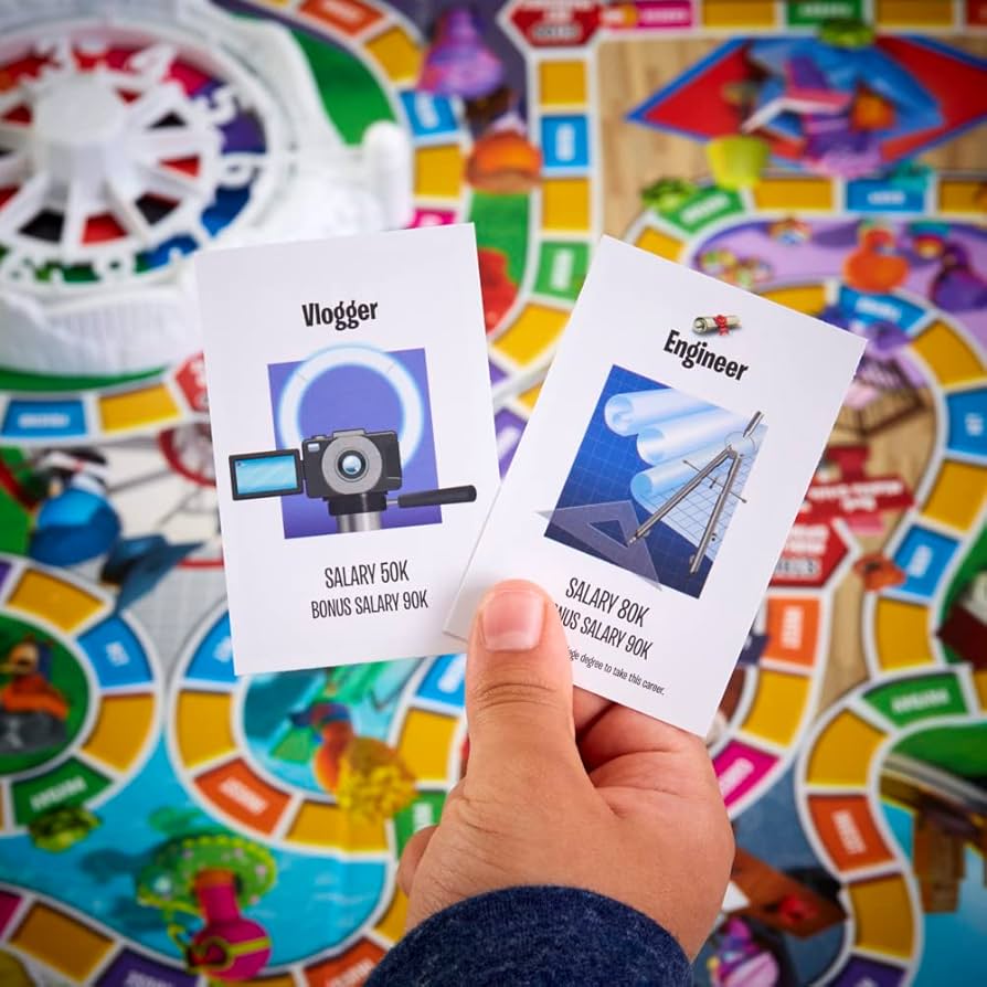 Big Game – Life Is Just One Big Game The Game of Life, Giant Edition Family Board Game Indoor